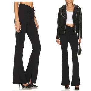 Blank NYC Black Flare Pants with Drawstring Front Size 27